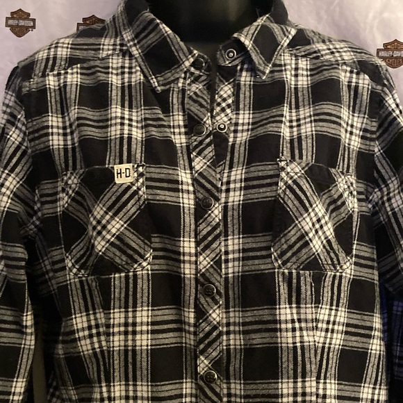 Ladies Harley Davidson Flannel - Picture 1 of 3